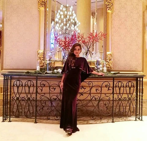 DR. JEZAMINE LIM IN MELINDA LOOI COUTURE FOR AN AWARD CEREMONY.