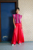 PLEATED PALAZZO PANTS - RED