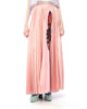 ORGANDY SUNRAY PLEATED LONG SKIRT - PEACH