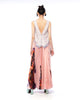 ORGANDY SUNRAY PLEATED LONG SKIRT - PEACH
