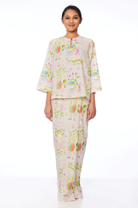 UNIFLORA BAJU KURUNG KEDAH - PRINT