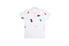 FULL LENGTH POLO T WITH PATCHES - WHITE