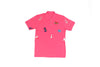 FULL LENGTH POLO T WITH PATCHES - FUCHSIA