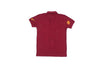 FULL LENGTH POLO T WITH PATCHES - MAROON