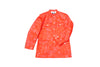 WHITE DOODLE MONSTERS JACKET - SALMON