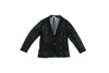 LACE JACKET WITH EMBROIDERED DETAILS AT THE BACK - BLACK