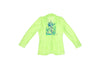 ORGANZA JACKET WITH EMBROIDERED DETAIL AT THE BACK - LIME GREEN