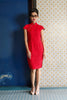 CLASSIC CHEONGSAM - RED LACE  - RED