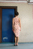 ASYMMETRICAL CHEONGSAM - ORANGE BRACKET - BEIGE