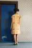 A-LINE CHEONGSAM - YELLOW CHECKERED - MUSTARD