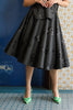 CIRCULAR SKIRT - BLACK SEQUIN - BLACK