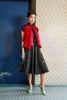 PLEATED VEST - RED