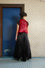 PLEATED VEST - RED