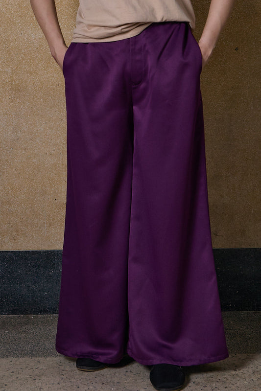 PALAZZO PANTS - PURPLE