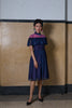 FLARED CHEONGSAM - NAVY BLUE