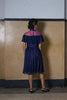 FLARED CHEONGSAM - NAVY BLUE