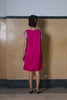 COLLARLESS A-LINE DRESS - PINK