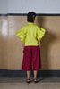 BOW SLEEVE SHIRT - LEMON YELLOW