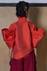 BOW SLEEVE SHIRT - ORANGE