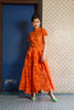 LACEY FLARED SKIRT - ORANGE