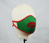 Shanti - 5 Layer Mask with Ear Loop (Limited Edition/Hand Embroidered Cotton Mask) - Green - F