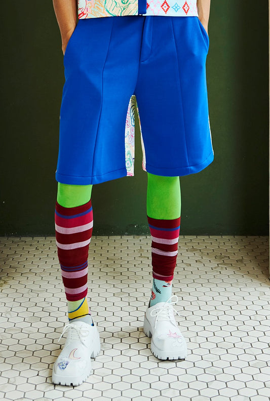 A-LINE SHORTS - BLUE