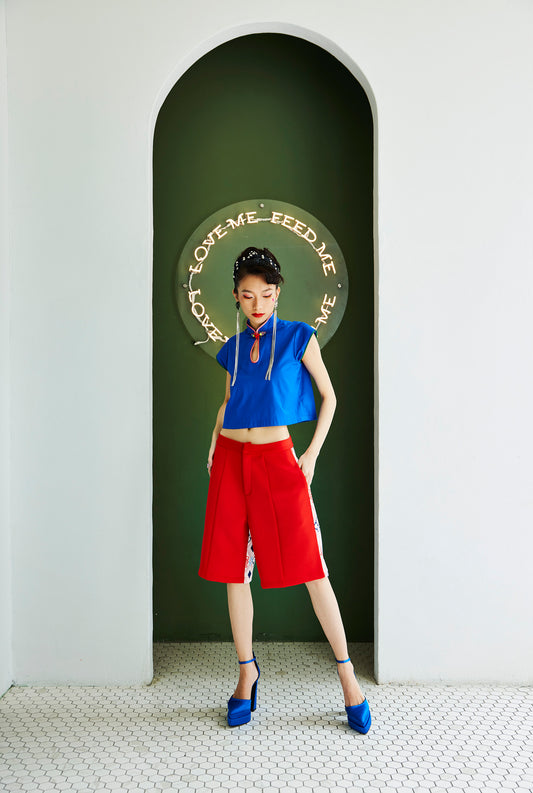 A-LINE SHORTS - RED